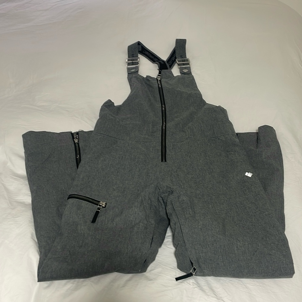 Girls gray Obermeyer ski bibs